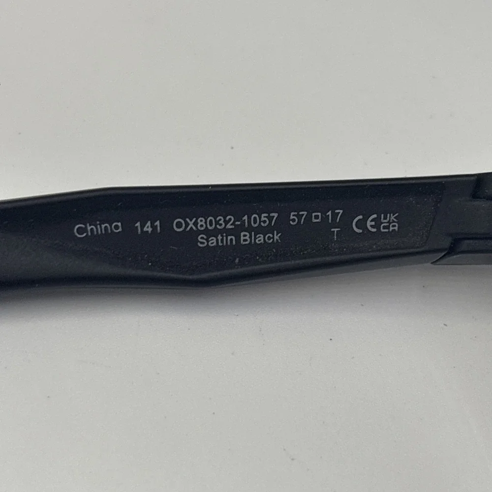 Oakley Hex Jector OX8032-1057 Satin Black/Blue Eyeglasses Frame 57-17-141 #C428